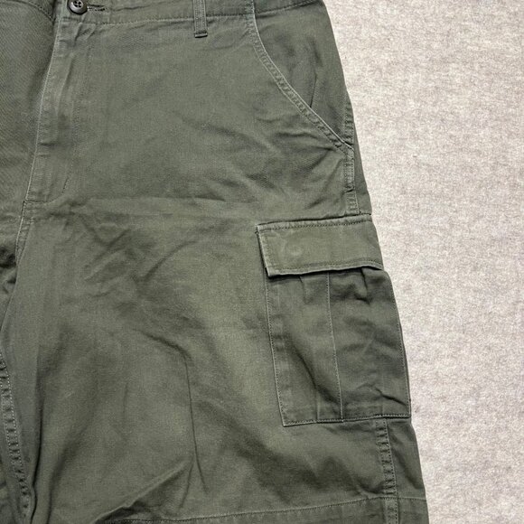 Cabela's Outdoors Military Green Cargo Shorts Khaki Outdoor 42 9.5" Inseam - Picture 2 of 8